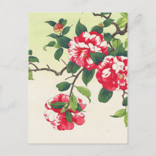 Carte Postale Camelia Nishimura Hodo ukiyo-e flowers art