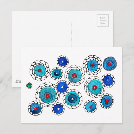 Carte Postale camelias (Devant / Derrière)