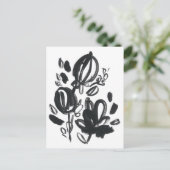 Carte Postale Cameo Bloom - Noir et Blanc (Debout devant)