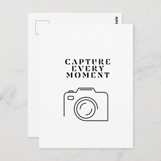 Carte postale Caméra (Devant / Derrière)