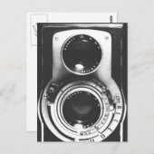 Carte Postale Caméra b&w vintage (Devant / Derrière)