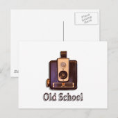 Carte Postale Caméra classique 1950 - Old School (Devant / Derrière)