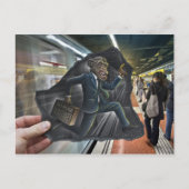 Carte Postale Caméra Crayon Vs - Plus De Routine (Devant)