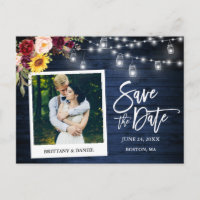 Caméra Instantanée Floral Jars Bleu Bois Économise