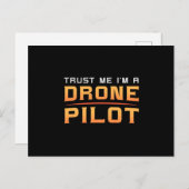 Carte Postale Caméra pilote de drone Quadcopter FPV Drones Cadea (Devant / Derrière)