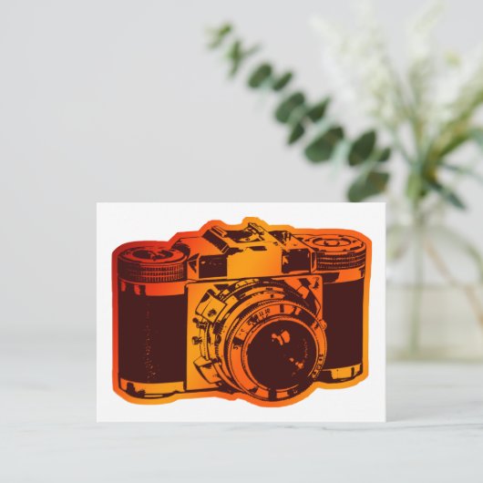 Carte Postale caméra rétro (Debout devant)