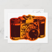 Carte Postale caméra rétro (Devant / Derrière)