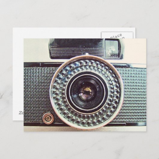 Carte Postale Caméra rétro (Devant / Derrière)