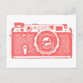 Carte Postale Caméra russe soviétique - rose tropicale (Devant)