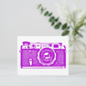 Carte Postale Caméra russe soviétique - violet (Debout devant)