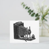 Carte Postale Caméra Vieux soufflets - Illustration Vintage (Debout devant)