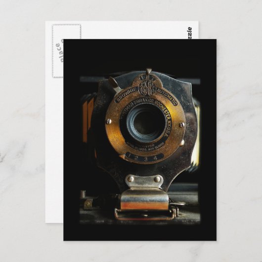Carte postale Caméra vintage (Devant / Derrière)