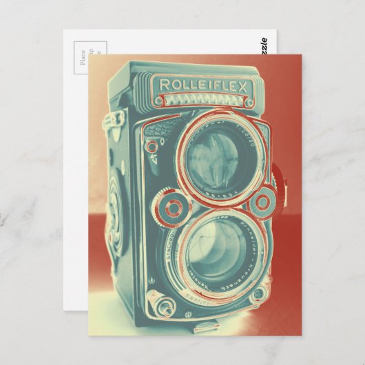 Carte Postale Caméra vintage (Devant / Derrière)
