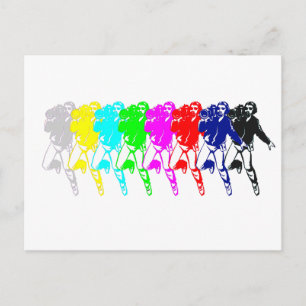Carte Postale Caméramen de la barre de couleurs