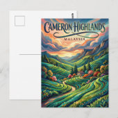 Carte Postale Cameron Highlands Malaisie (Devant / Derrière)