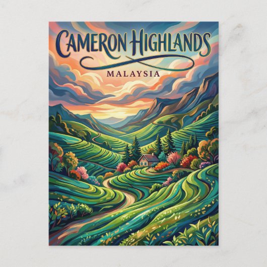 Carte Postale Cameron Highlands Malaisie (Devant)