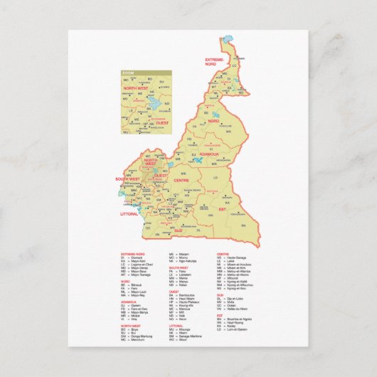 Carte Postale Cameroun (Devant)