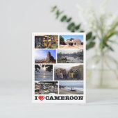 Carte Postale Cameroun - I Love - (Debout devant)