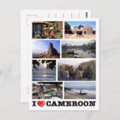 Carte Postale Cameroun - I Love - (Devant / Derrière)