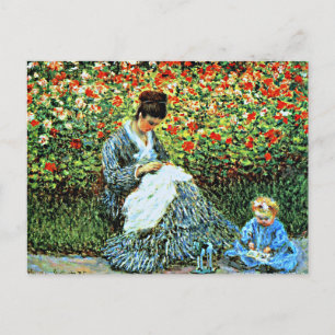 Carte Postale Camille Monet et Child,