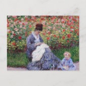 Carte Postale Camille Monet Jardin Enfant Argenteuil (Devant)
