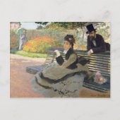 Carte Postale Camille Monet sur un banc Claude Monet (Devant)