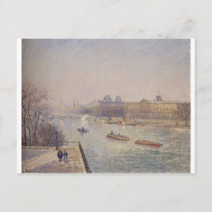 Carte Postale Camille Pissarro - 1901 hiver soleil matin gel