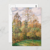 Carte Postale Camille Pissarro - Automne, Poplars, Eragny (Devant / Derrière)