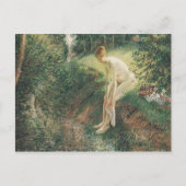 Carte Postale Camille Pissarro Bather in the Woods Peinture Art (Devant)