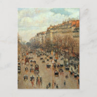 Camille Pissarro Boulevard Montmartre Peinture