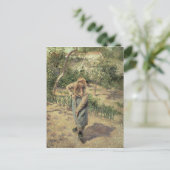 Carte Postale Camille Pissarro | Femme creusant dans un verger, (Debout devant)