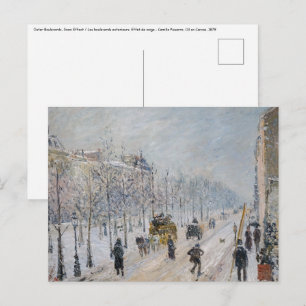 Carte Postale Camille Pissarro - Grands Boulevards extérieurs, E