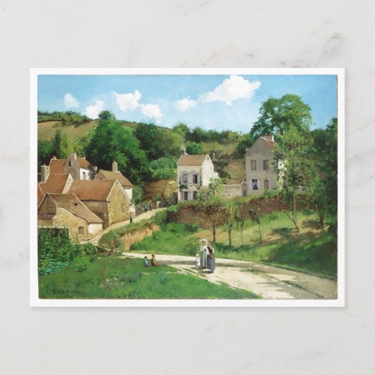 Carte Postale Camille Pissarro - huile de Pontoise 1867 (Devant)