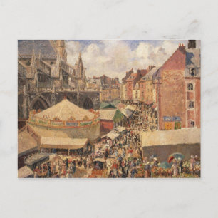 Carte Postale Camille Pissarro La Foire de Dieppe, Sunny Morni