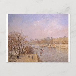 Carte Postale Camille Pissarro - Louvre Matin 1901 toile à huile
