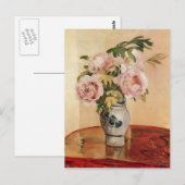 Carte Postale Camille Pissarro - Pies Roses (Devant / Derrière)