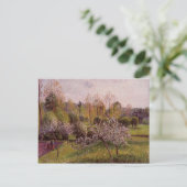 Carte Postale Camille Pissarro - Pommiers à fleurs, Eragny (Debout devant)