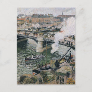 Carte Postale Camille Pissarro Pont Boieldieu à Rouen Peinture