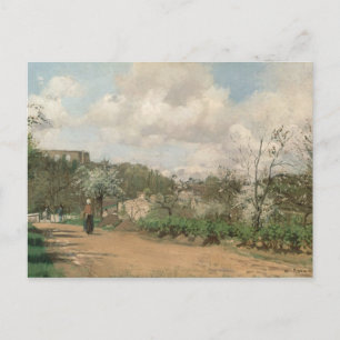 Carte Postale Camille Pissarro Vue de Louveciennes, 1869-70
