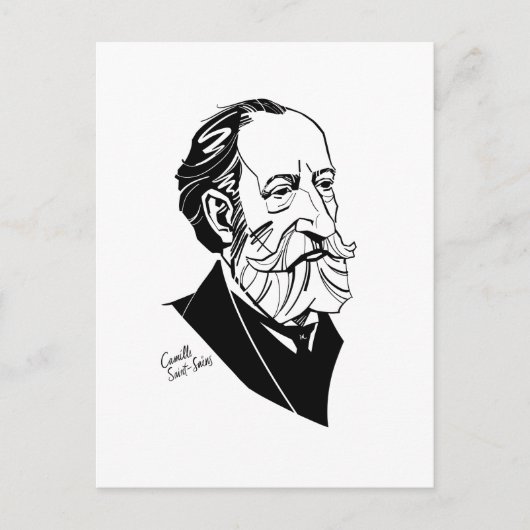 Carte Postale Camille Saint-Saëns (Devant)
