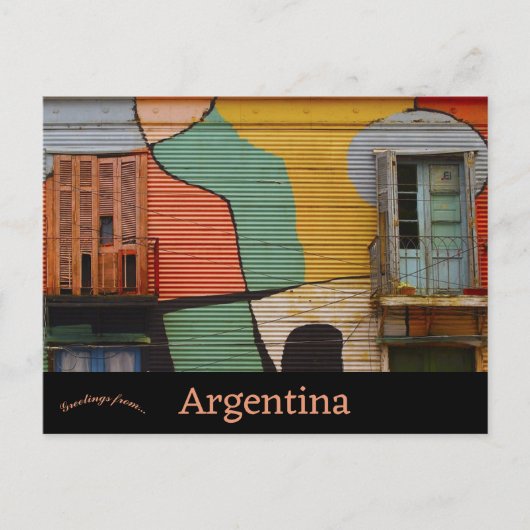 Carte Postale Caminito Buenos Aires Argentine (Devant)
