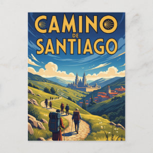 Carte Postale Camino de Santiago Randonnée