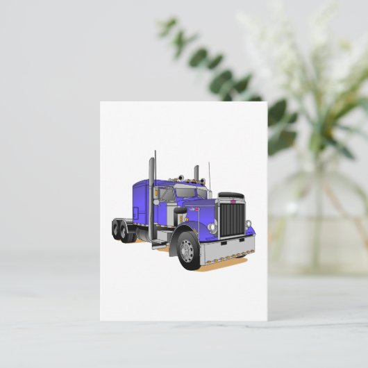 Carte Postale Camion (Debout devant)