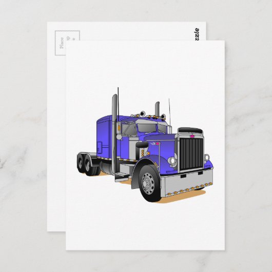 Carte Postale Camion (Devant / Derrière)