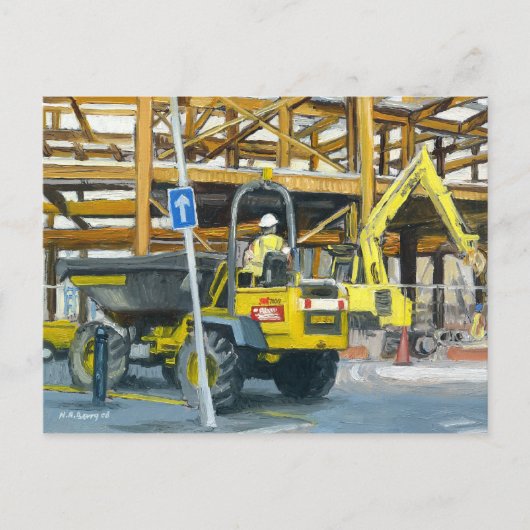 Carte Postale Camion à benne, Cardiff, Pays de Galles, Royaume-U (Devant)