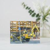 Carte Postale Camion à benne, Cardiff, Pays de Galles, Royaume-U (Debout devant)