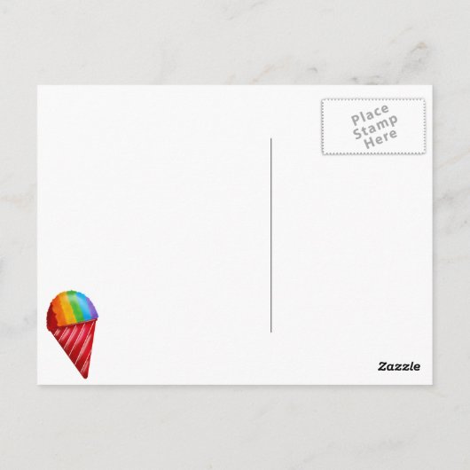 Carte Postale Camion à glace (Dos)