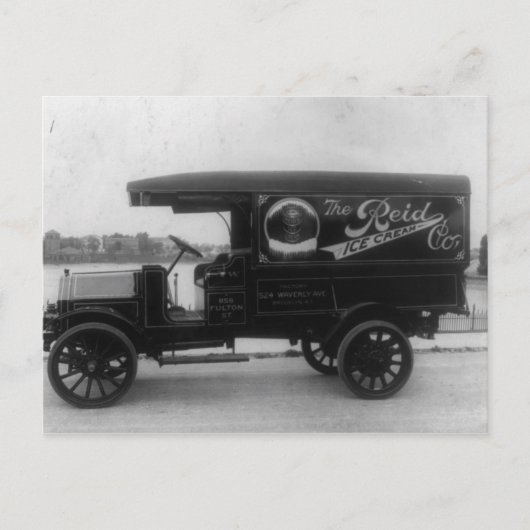 Carte Postale Camion à glace (Devant)