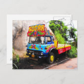 Carte Postale Camion à sucre (Devant / Derrière)