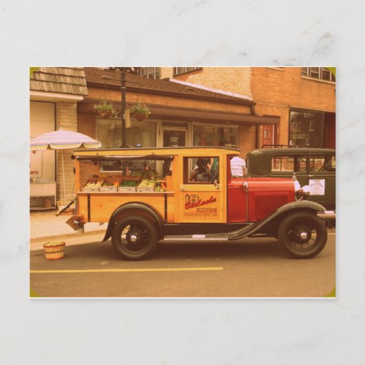 Carte Postale Camion alimentaire classique (Devant)